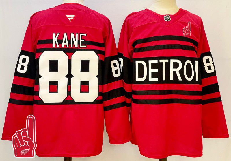 Men Detroit Red Wings #88 Kane Red Fanatics 2025 NHL Jersey style 10->detroit red wings->NHL Jersey